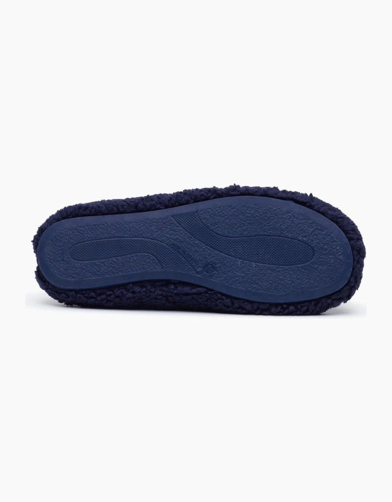 Hush Puppies Good Teddy Polyester Men's NAVY Slippers