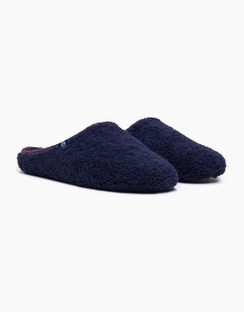 Hush Puppies Good Teddy Polyester Men's NAVY Slippers