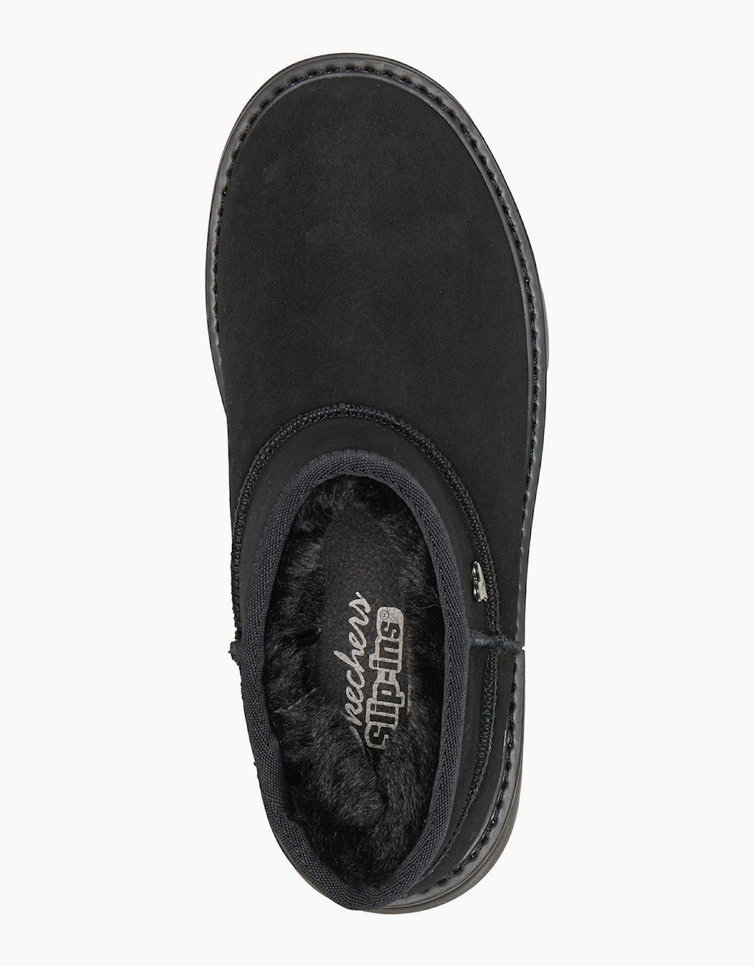 Skechers Keepsakes Cozy Mini Leather Women's Black Suede/Faux Fur Boots