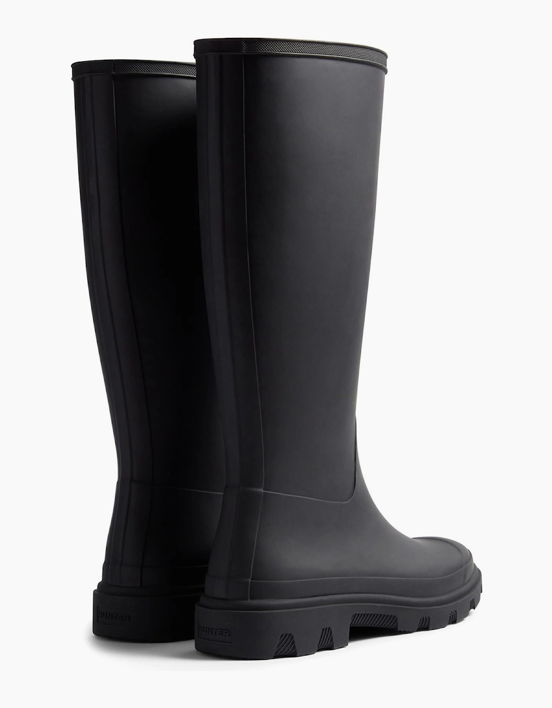 Hunter Downpour Tall Rubber Men's Black Wellington Boots