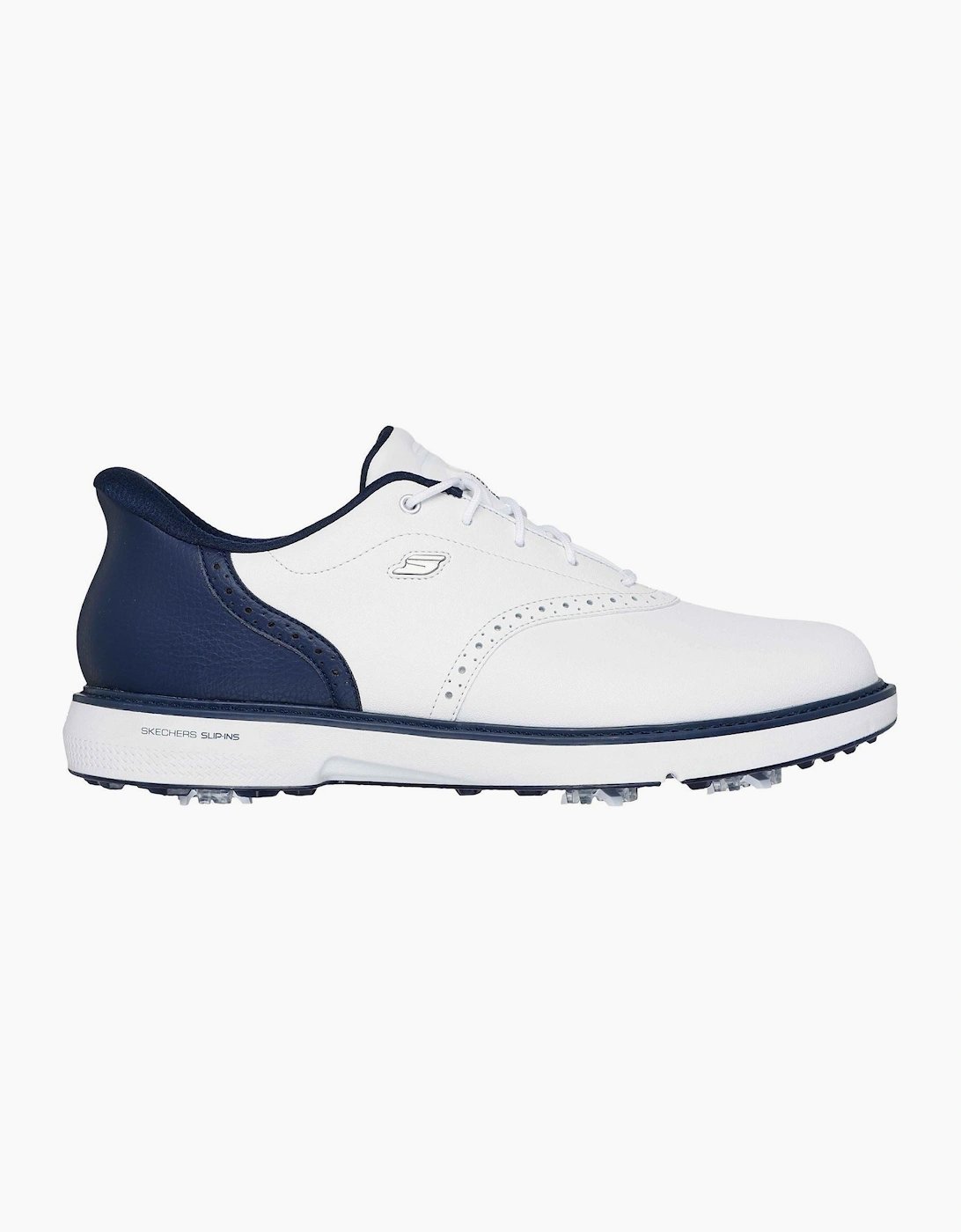 Skechers GO Golf Prestige Leather Men's White/Navy Golf Shoes