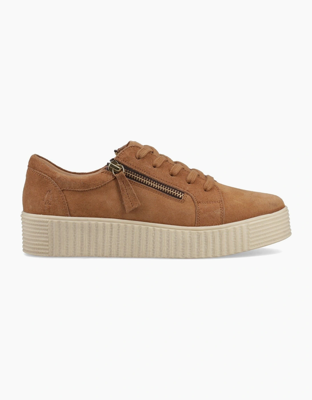 Hush Puppies Tara Suede Leather Women's Tan Trainers