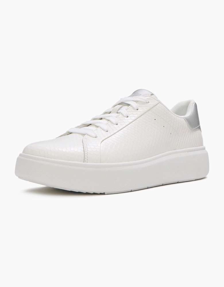 Fitflop RTG Lace Up Leather Women's Urban White/Silver Trainers