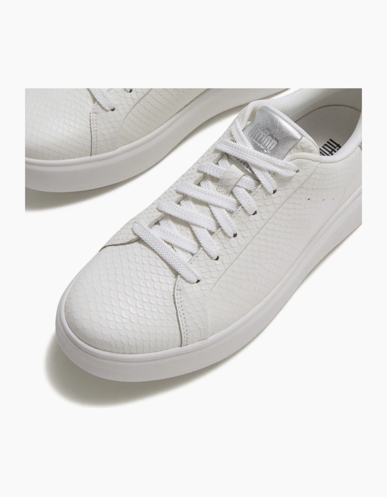 Fitflop RTG Lace Up Leather Women's Urban White/Silver Trainers