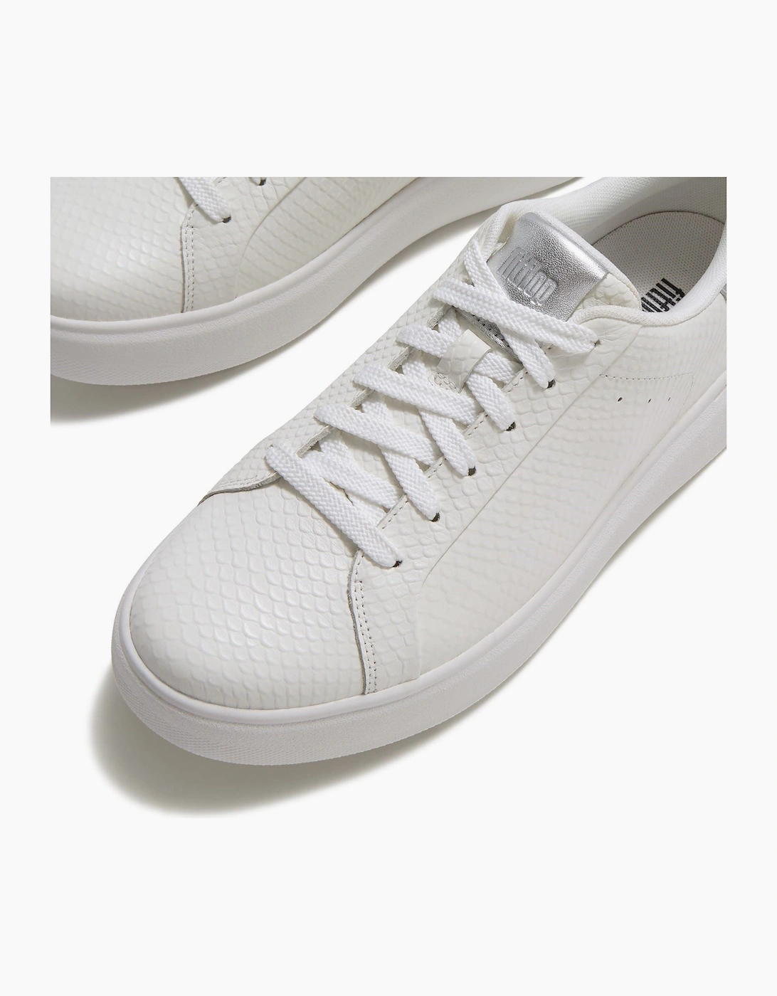 Fitflop RTG Lace Up Leather Women's Urban White/Silver Trainers