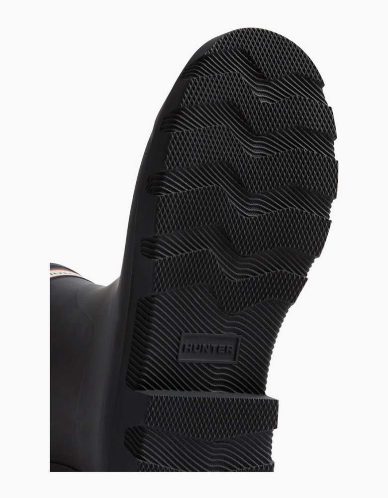 Hunter Downpour Short Rubber Men's Black Wellington Boots