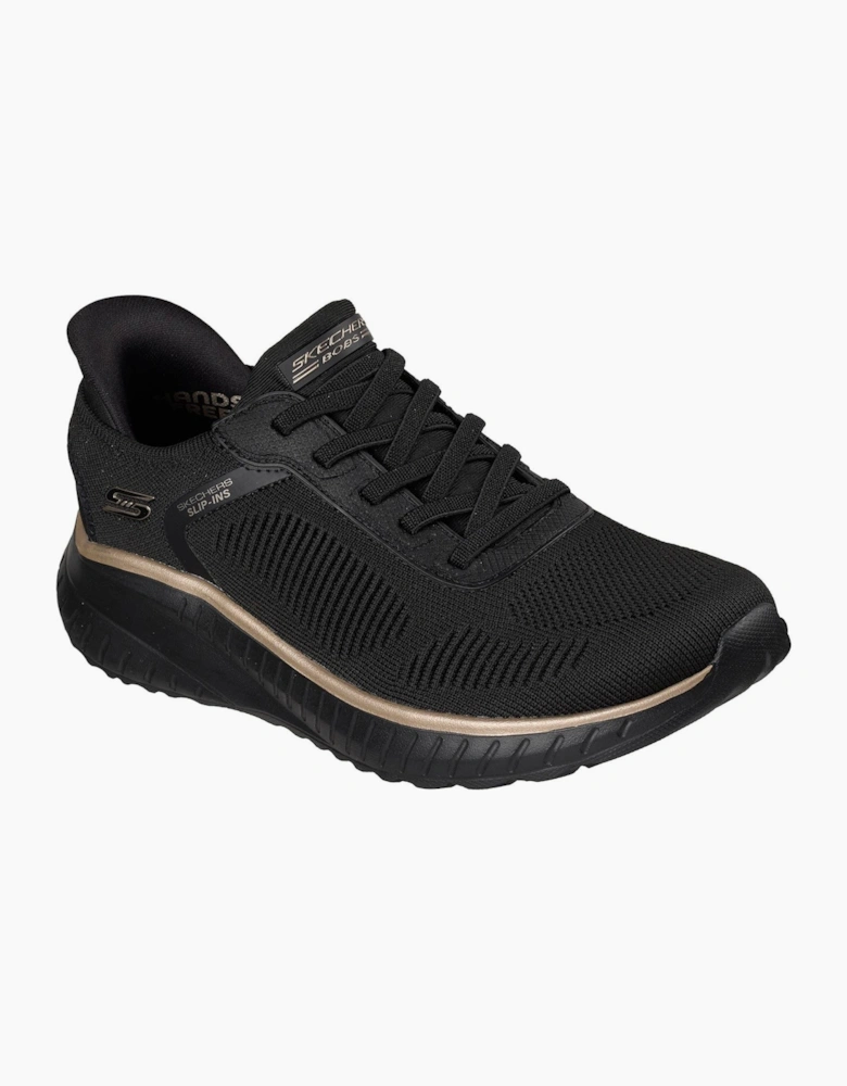 Skechers BOBS Sport Squad Chaos Textile Women's Black /Rose Gold Trainers