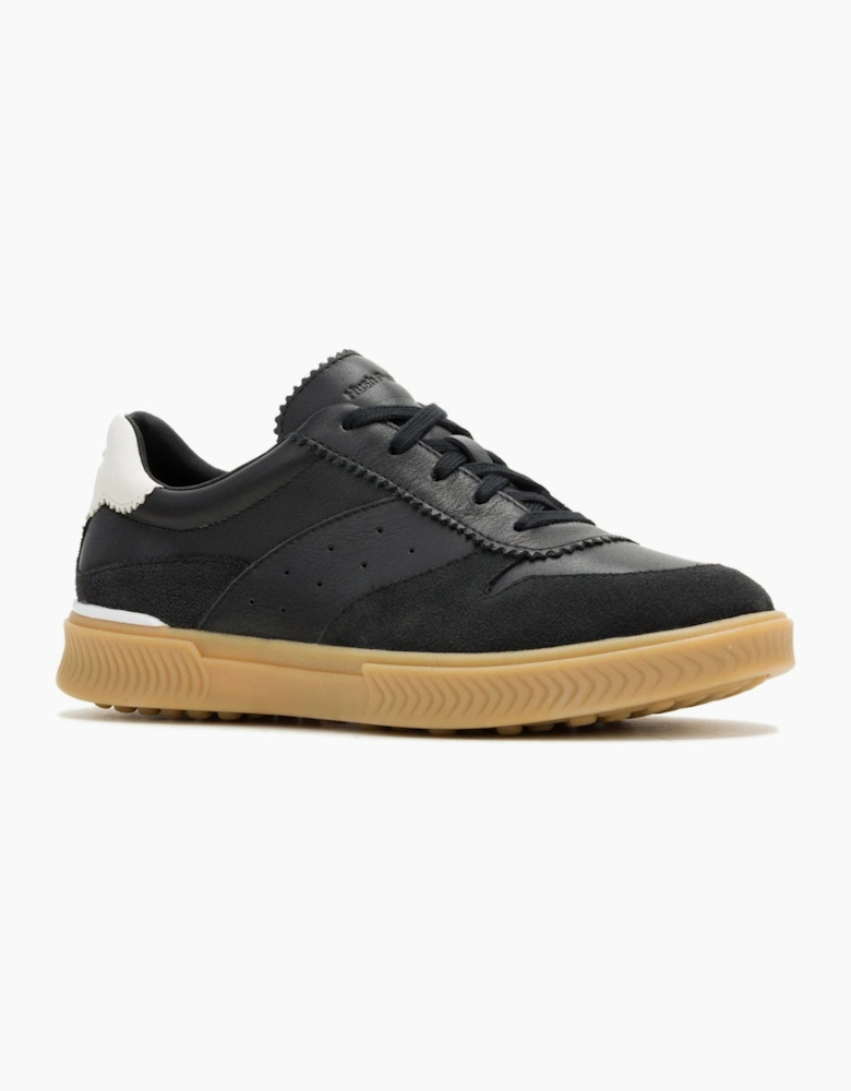 Hush Puppies Mae Leather Women's Black Trainers