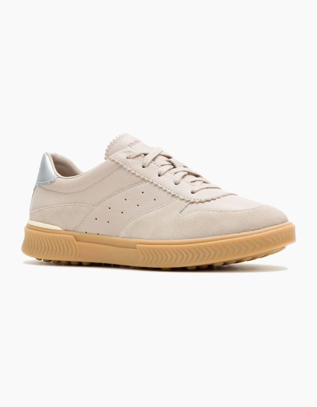 Hush Puppies Mae Leather Women's Taupe Trainers, 7 of 6