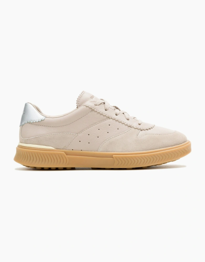 Hush Puppies Mae Leather Women's Taupe Trainers