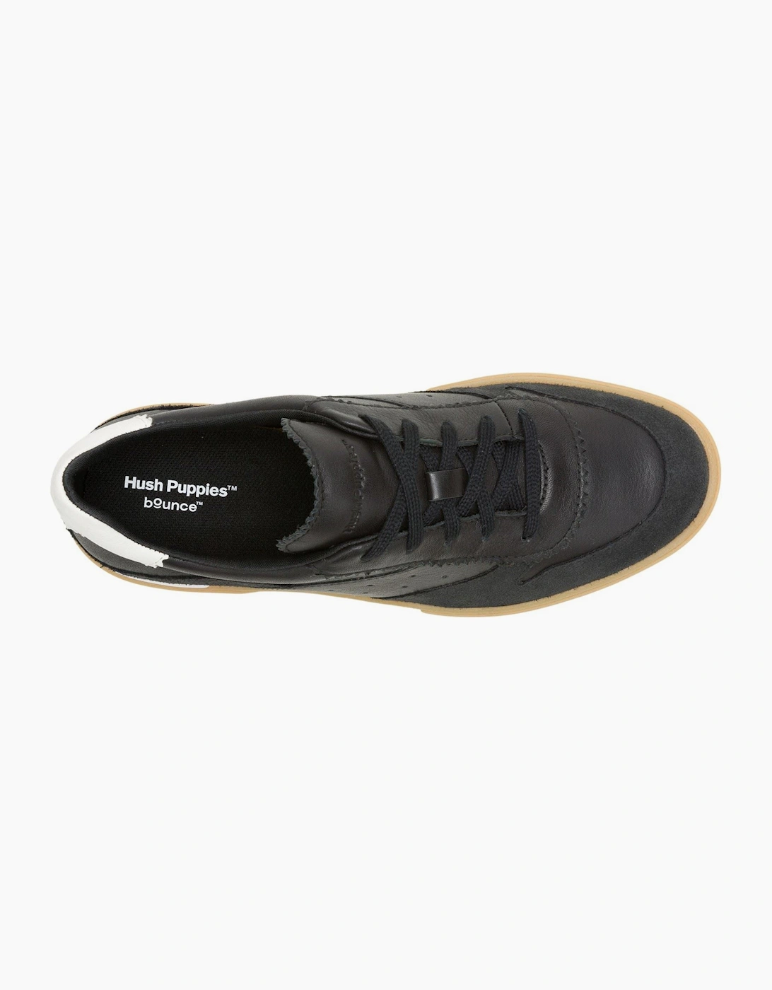 Hush Puppies Mae Leather Women's Black Trainers