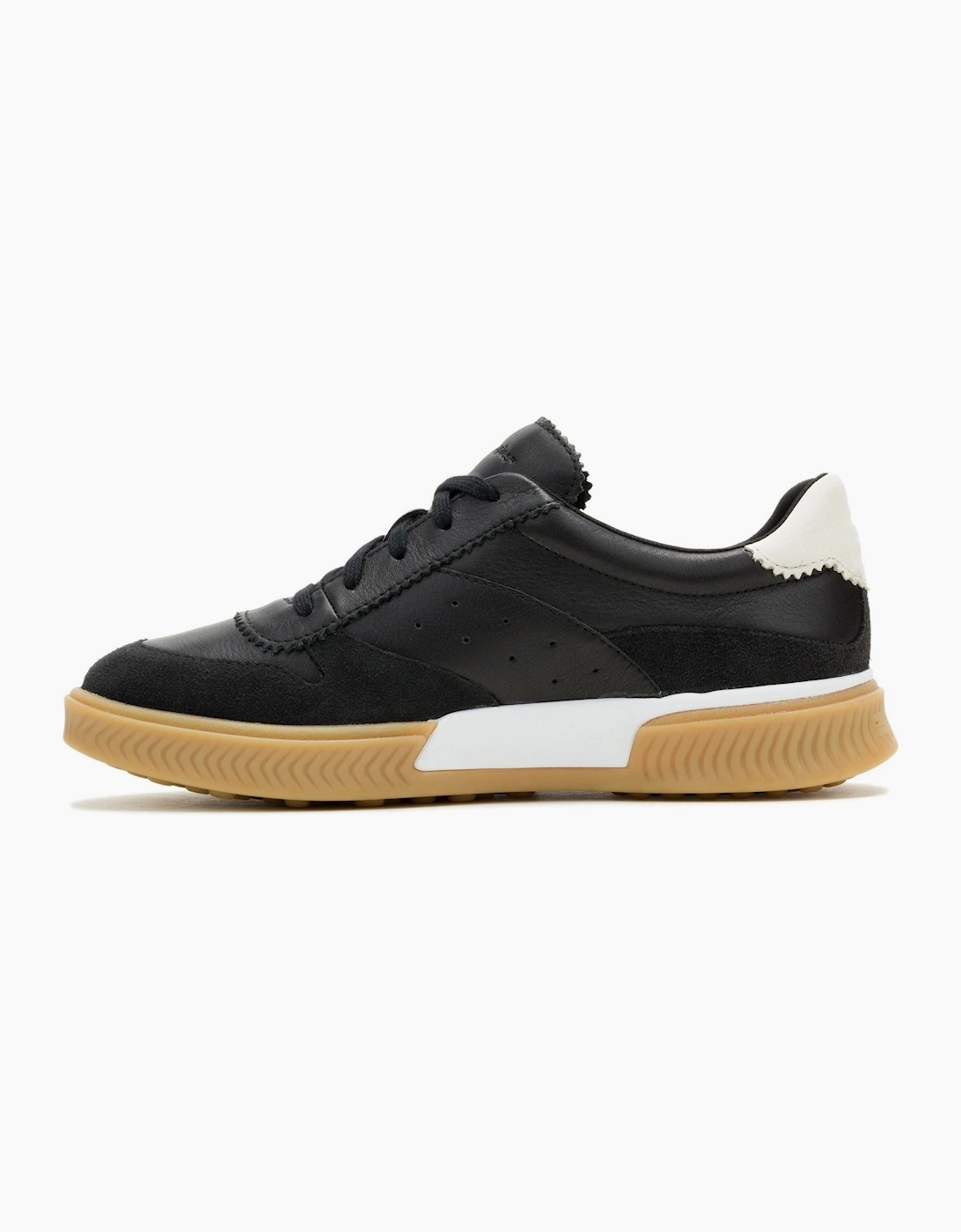 Hush Puppies Mae Leather Women's Black Trainers
