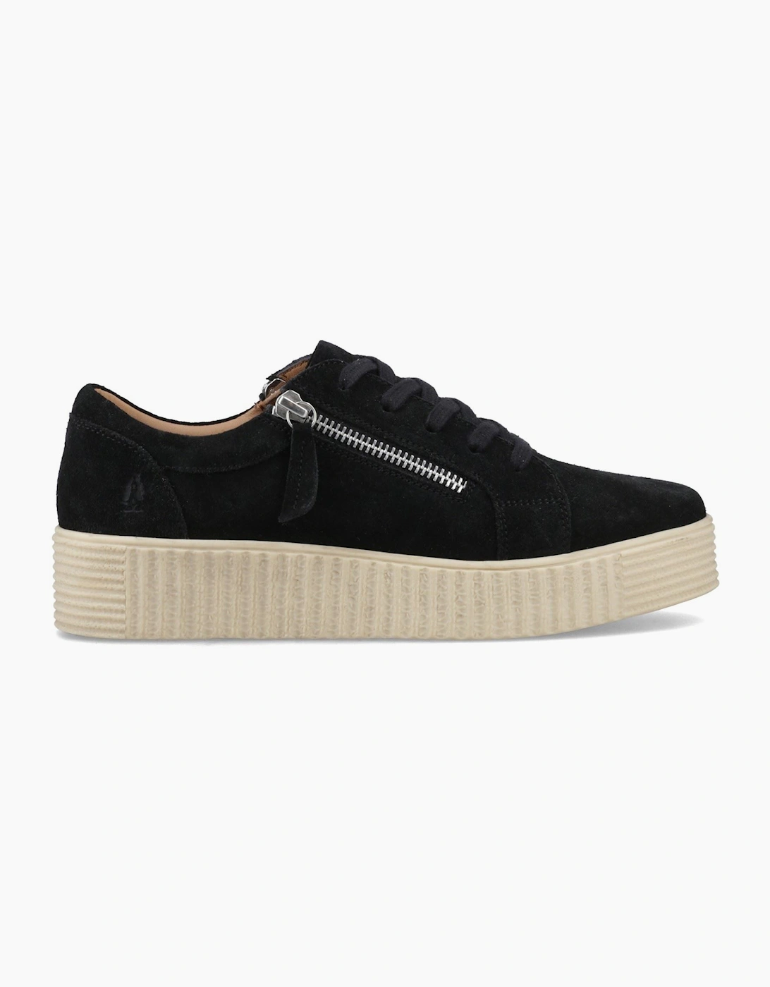 Hush Puppies Tara Suede Leather Women's Black Trainers