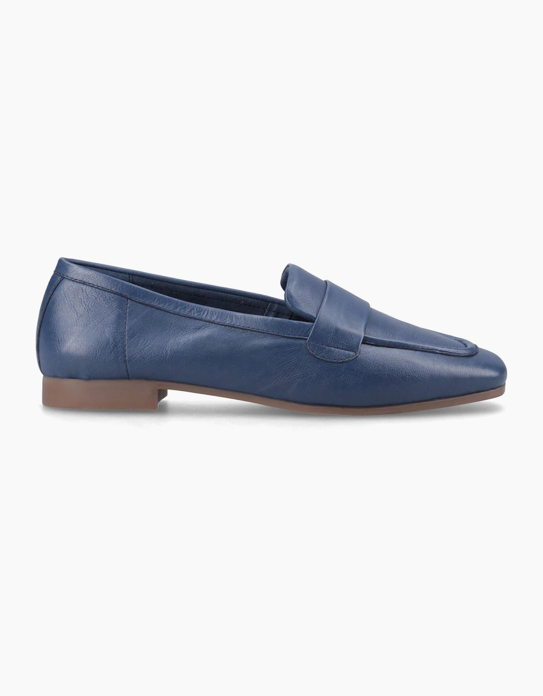 Hush Puppies Sutton Leather Women's Navy Loafers