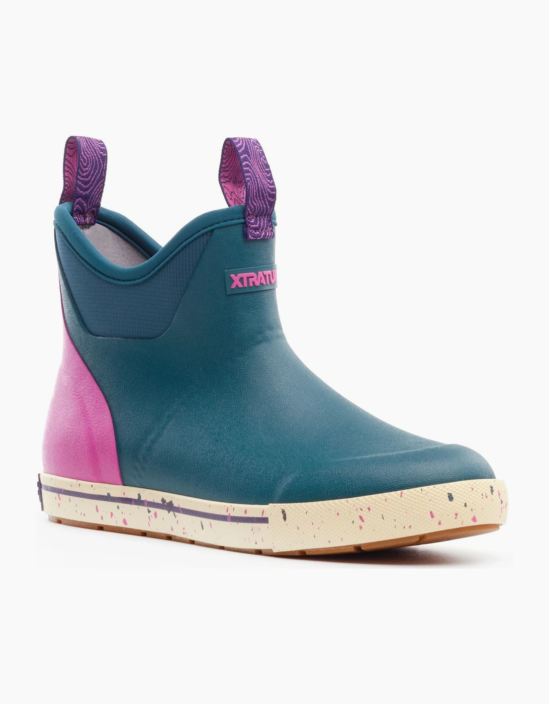Xtratuf Ankle Deck Camp Boot Rubber Women's Teal Wellington Boots