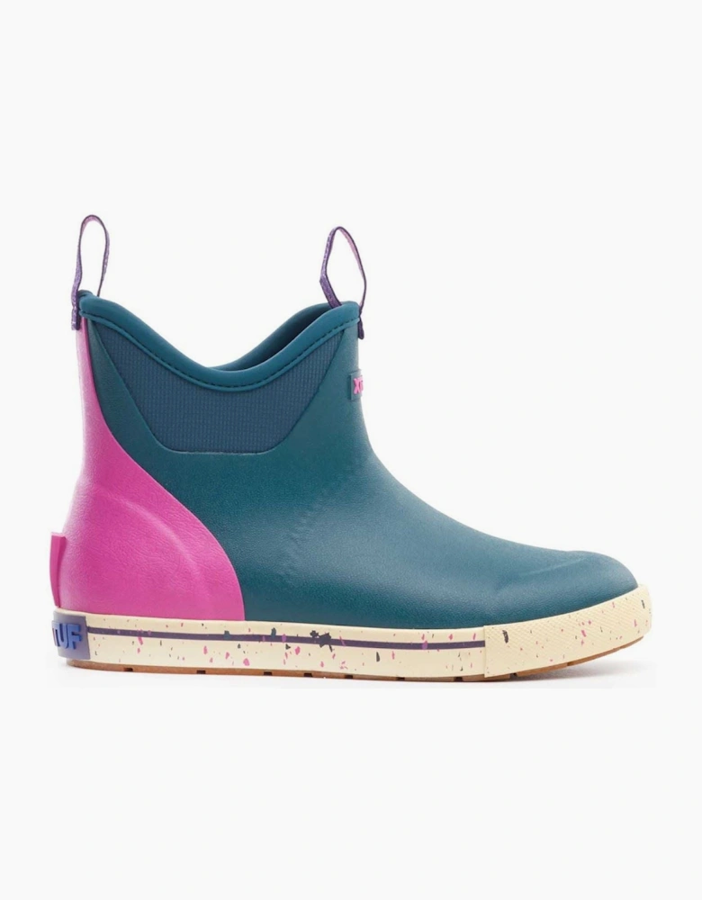 Xtratuf Ankle Deck Camp Boot Rubber Women's Teal Wellington Boots