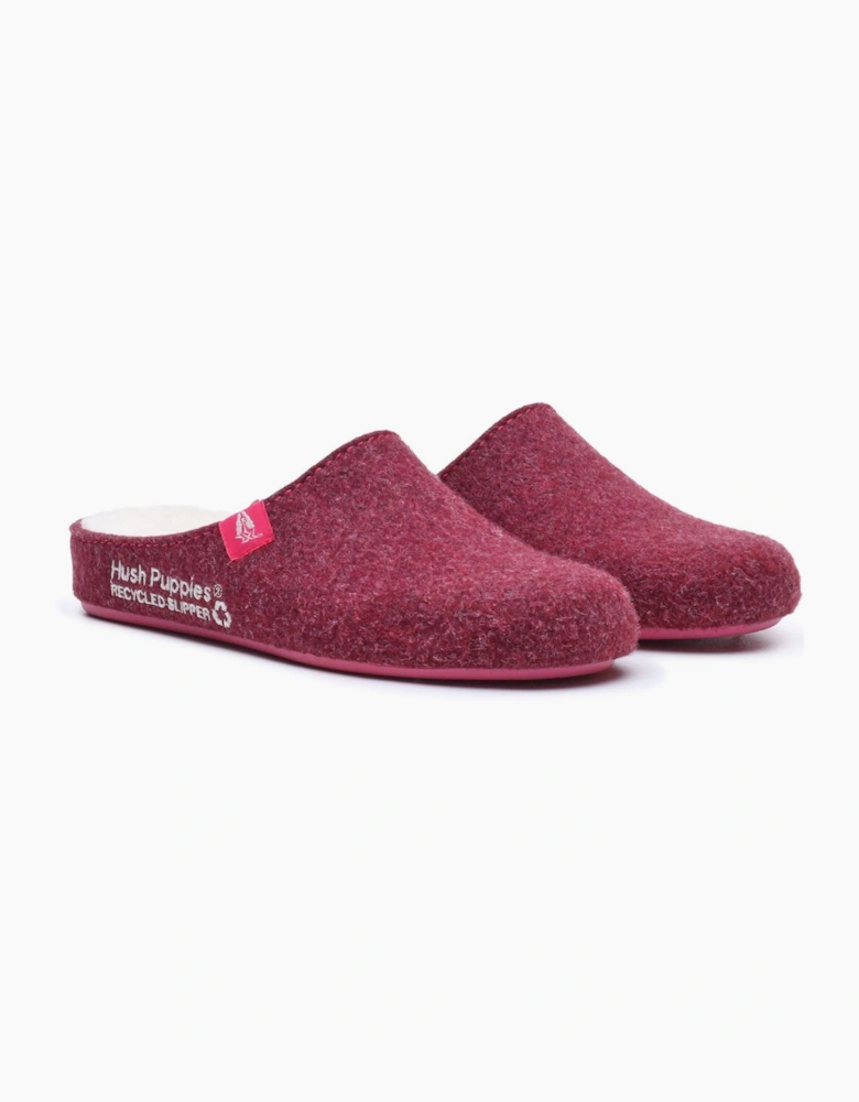 Hush Puppies The Good Slipper Polyester Women's Bordeaux Slippers