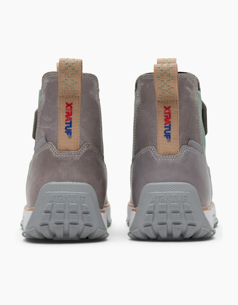Xtratuf Ankle Deck Leather Leather Women's Grey/Iceberg Wellington Boots