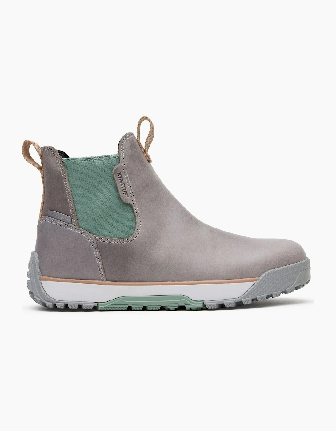 Xtratuf Ankle Deck Leather Leather Women's Grey/Iceberg Wellington Boots