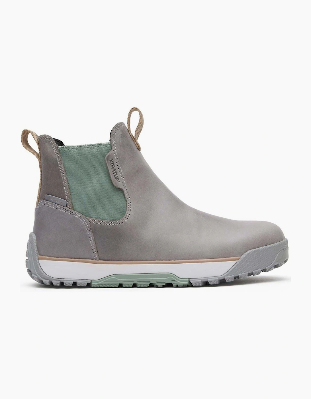 Xtratuf Ankle Deck Leather Leather Women's Grey/Iceberg Wellington Boots