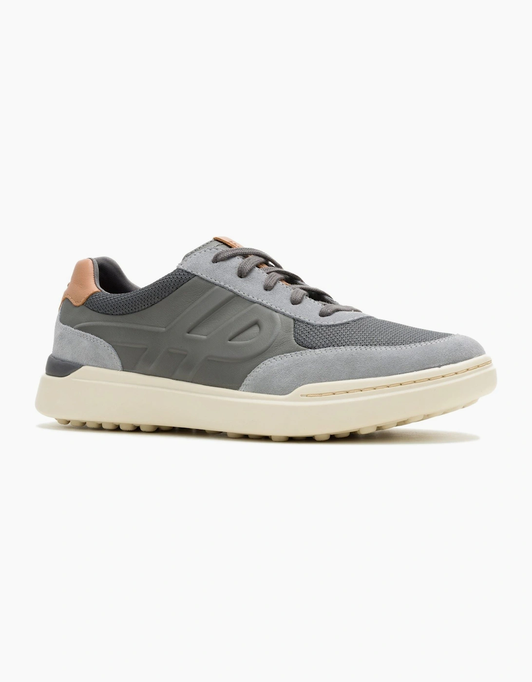 Hush Puppies Wes HP Sneaker Suede Men's Charcoal Trainers, 5 of 4