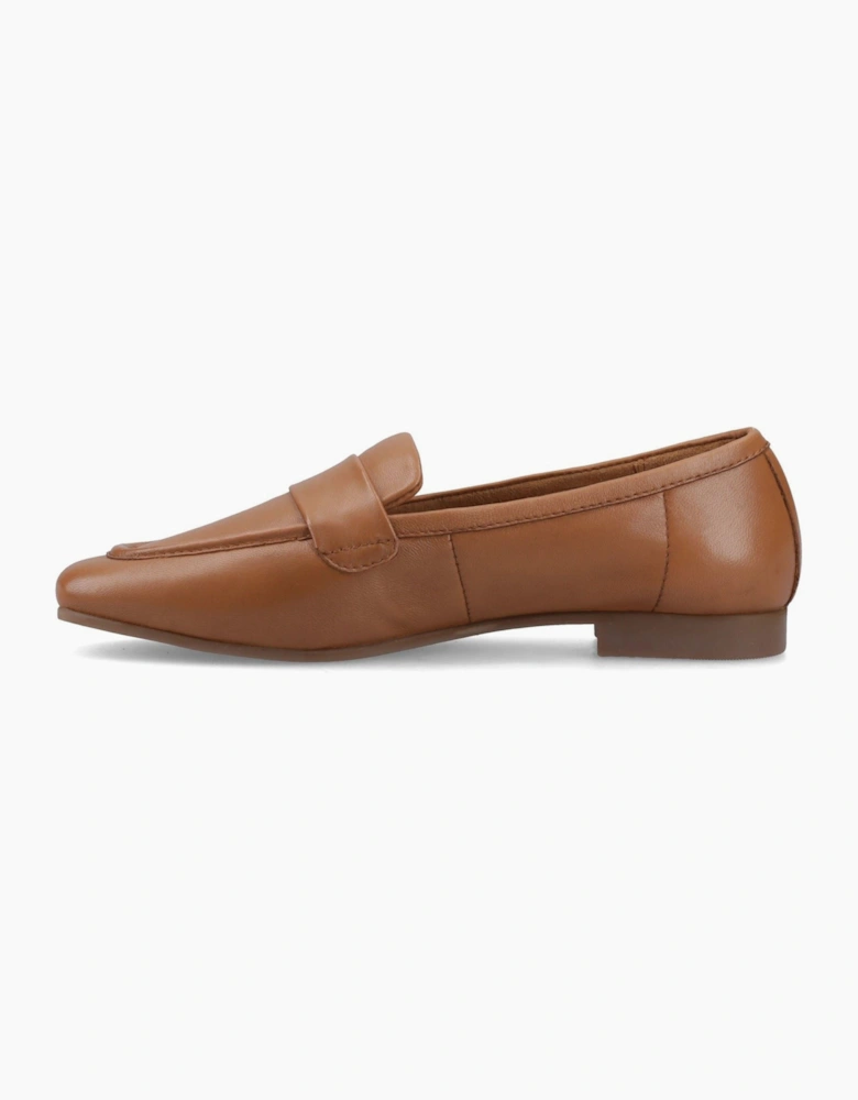 Hush Puppies Sutton Leather Women's Tan Loafers