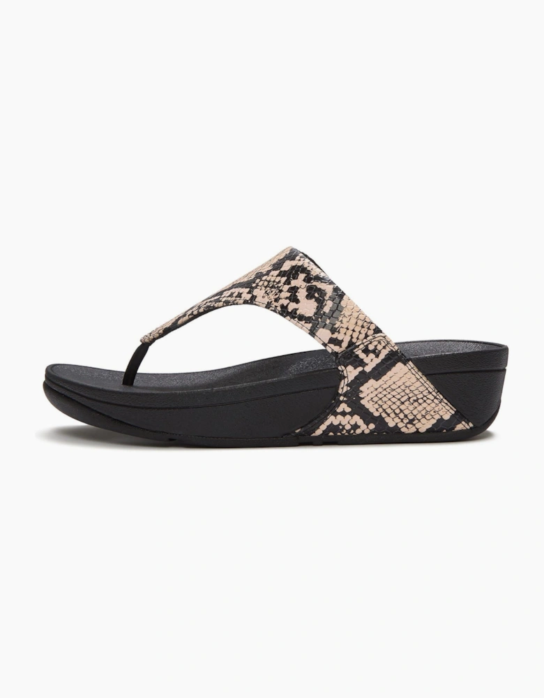 Fitflop Lulu Leather Women's Hazy Taupe/Black Sandals