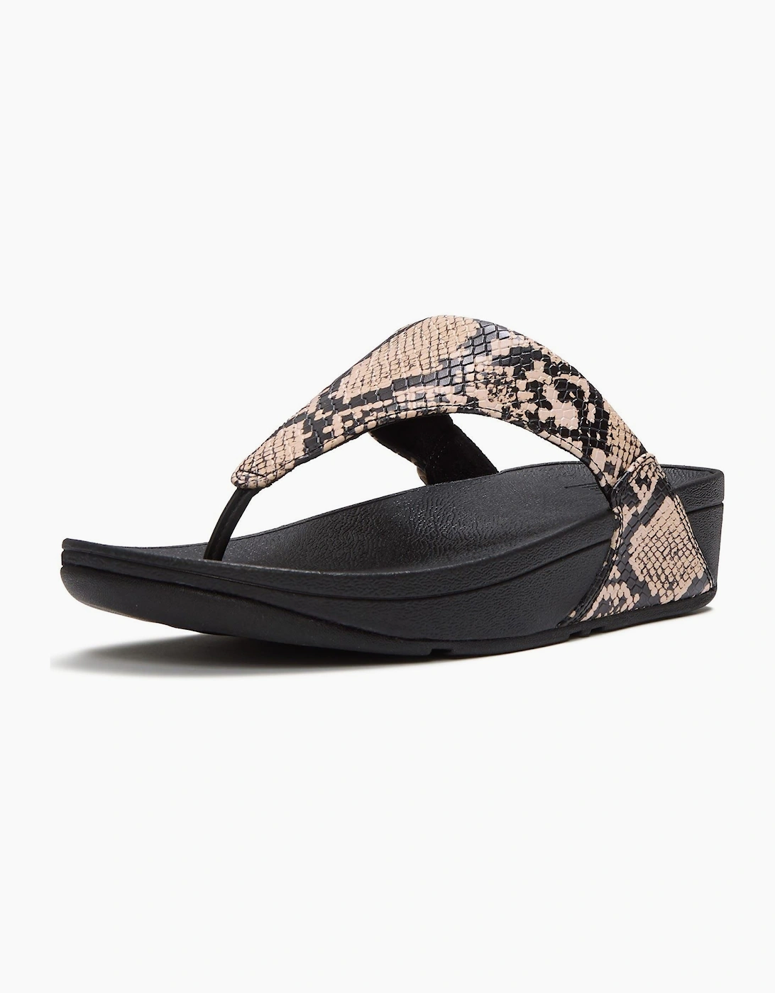Fitflop Lulu Leather Women's Hazy Taupe/Black Sandals, 7 of 6