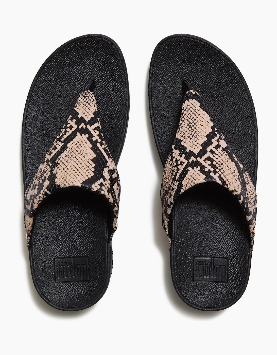Fitflop Lulu Leather Women's Hazy Taupe/Black Sandals