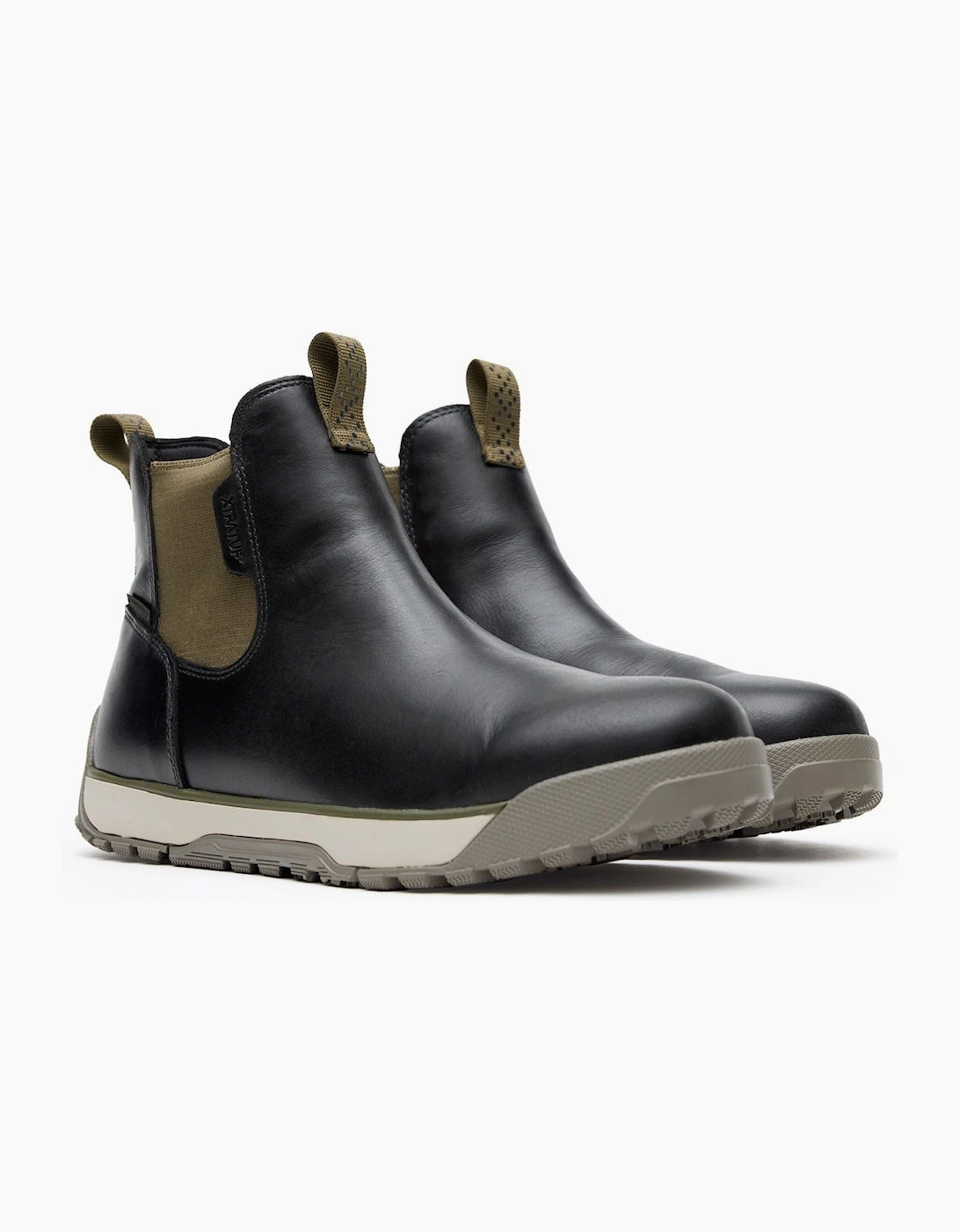 Xtratuf Ankle Deck Leather Men's Pirate Black Wellington Boots