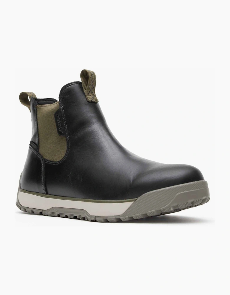Xtratuf Ankle Deck Leather Men's Pirate Black Wellington Boots