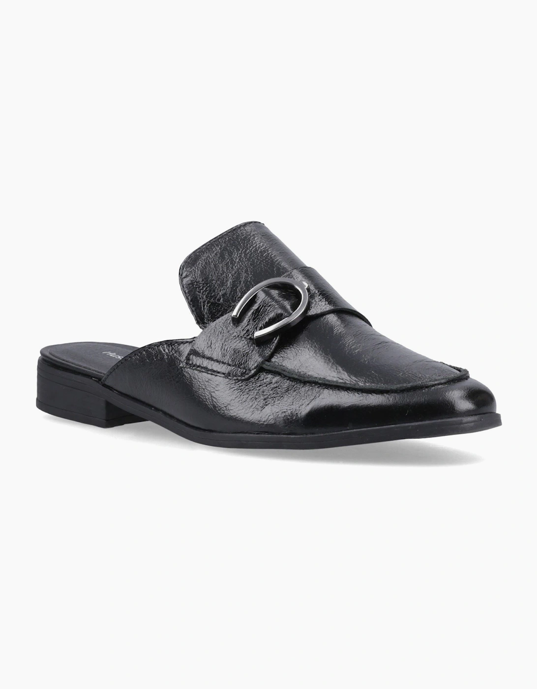 Hush Puppies Women's Black Calla Leather Mules - Size 6