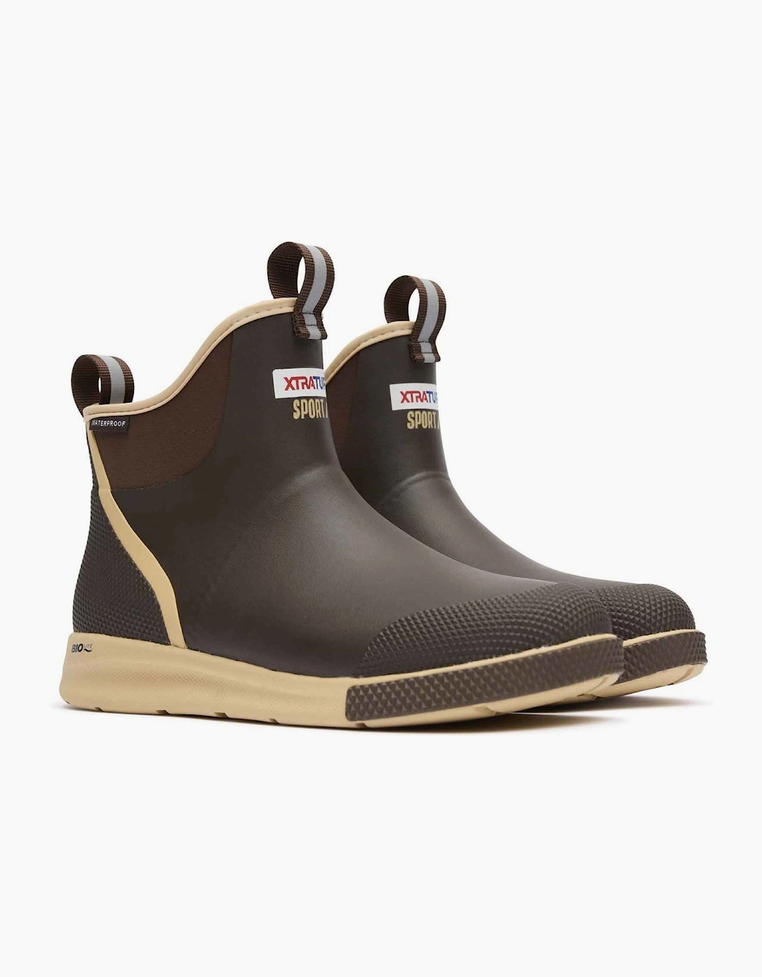 Xtratuf Ankle Deck Boot Sport EVA Men's Chocolate/Tan Wellington Boots, 7 of 6