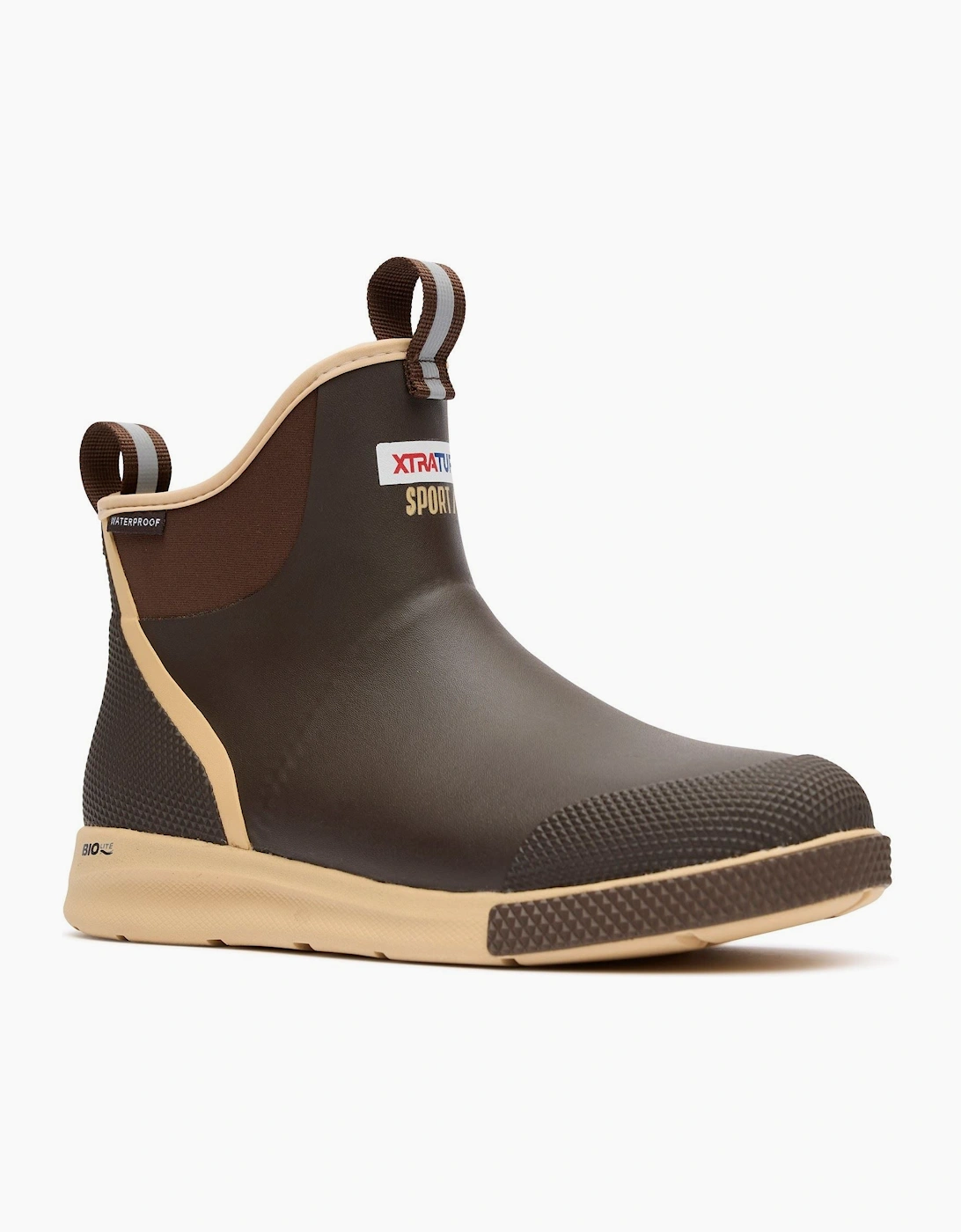 Xtratuf Ankle Deck Boot Sport EVA Men's Chocolate/Tan Wellington Boots