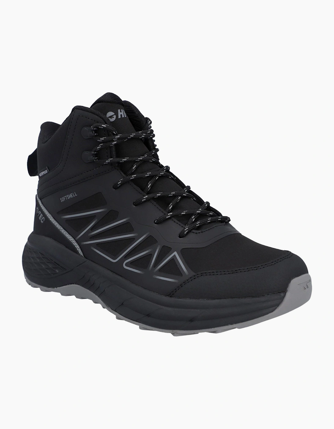 Hi-Tec Litespeed Mid Polyester Men's Black/Carbon Grey Hiking Boots, 7 of 6