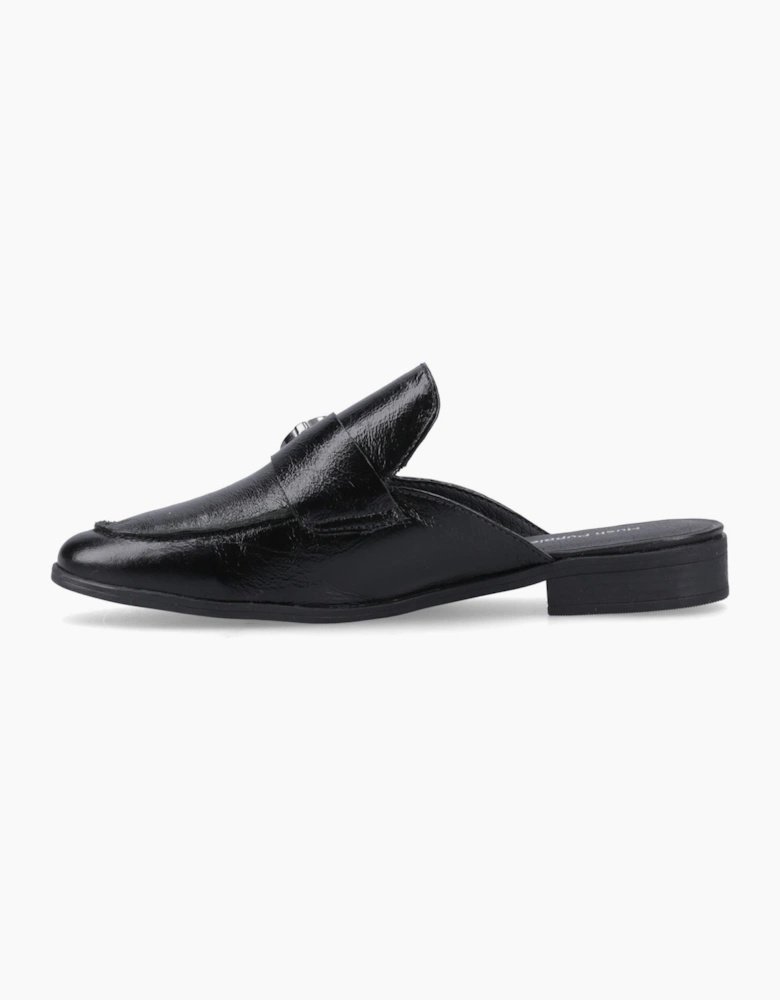 Hush Puppies Calla Leather Women's Black Mules