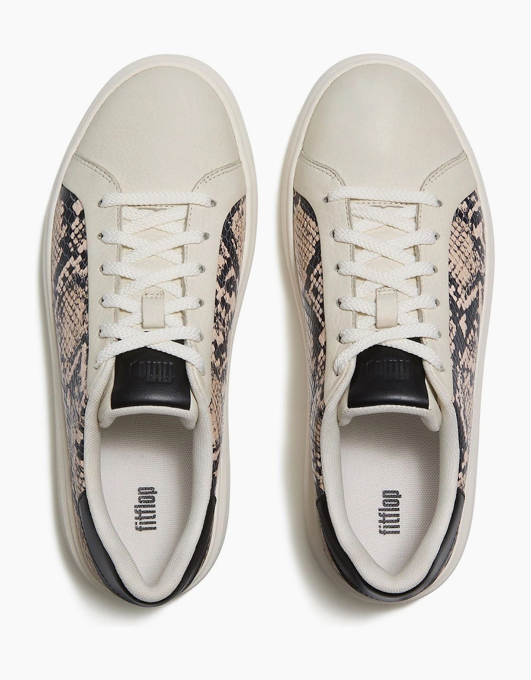 Fitflop RTG Lace Up Leather Women's Hazy Taupe/Black Trainers