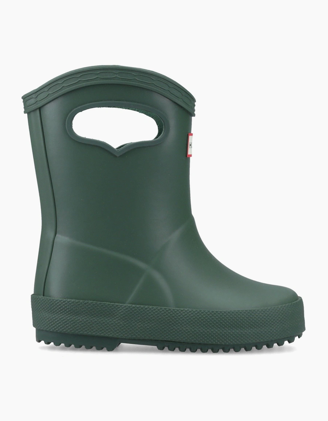 Hunter Kids 1st Pull on Rubber Unisex Kid's Hunter Green Wellington Boots
