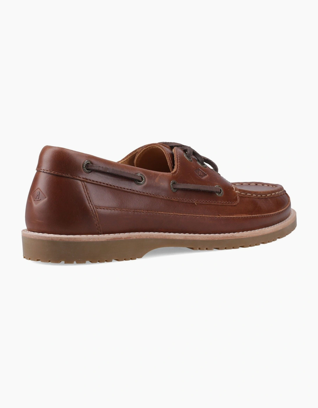 Sperry Mini Lug 3 Eye Leather Men's Brown Boat Shoes