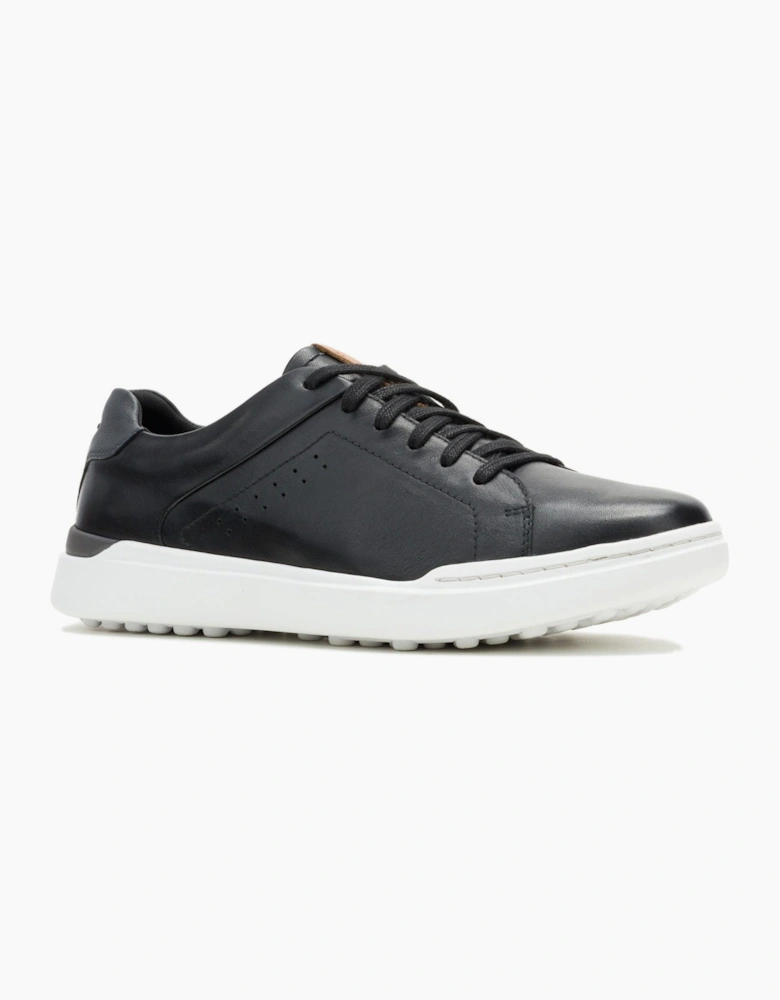 Hush Puppies Wes Leather Men's Black Trainers