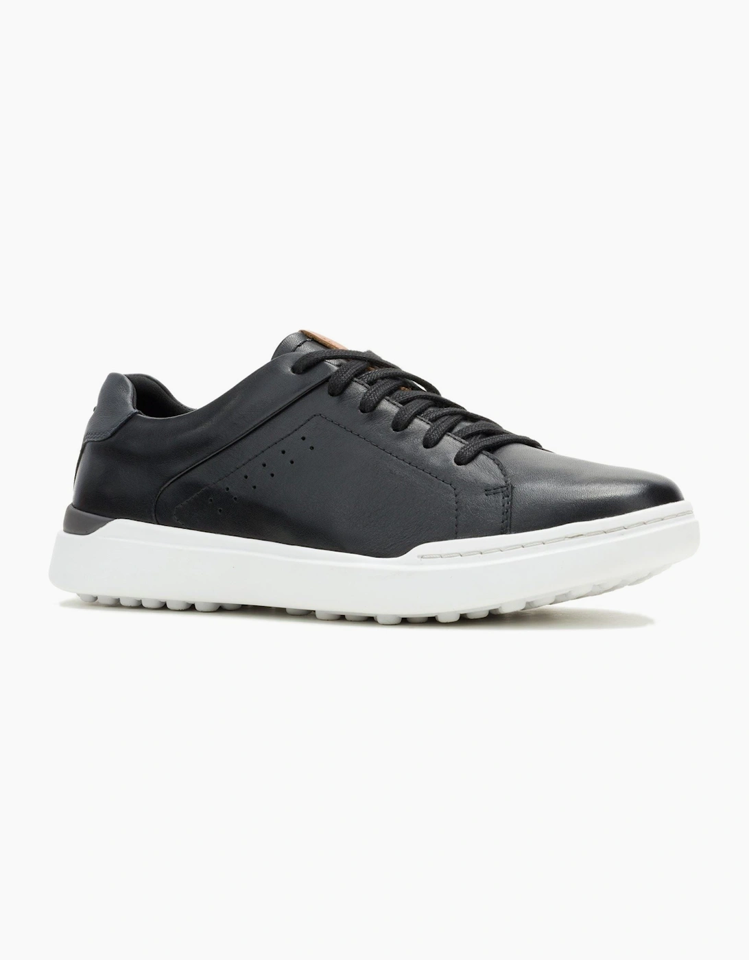 Hush Puppies Wes Leather Men's Black Trainers, 7 of 6