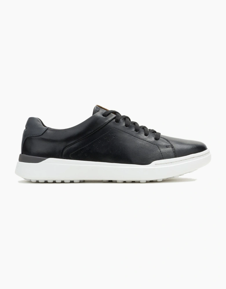 Hush Puppies Wes Leather Men's Black Trainers