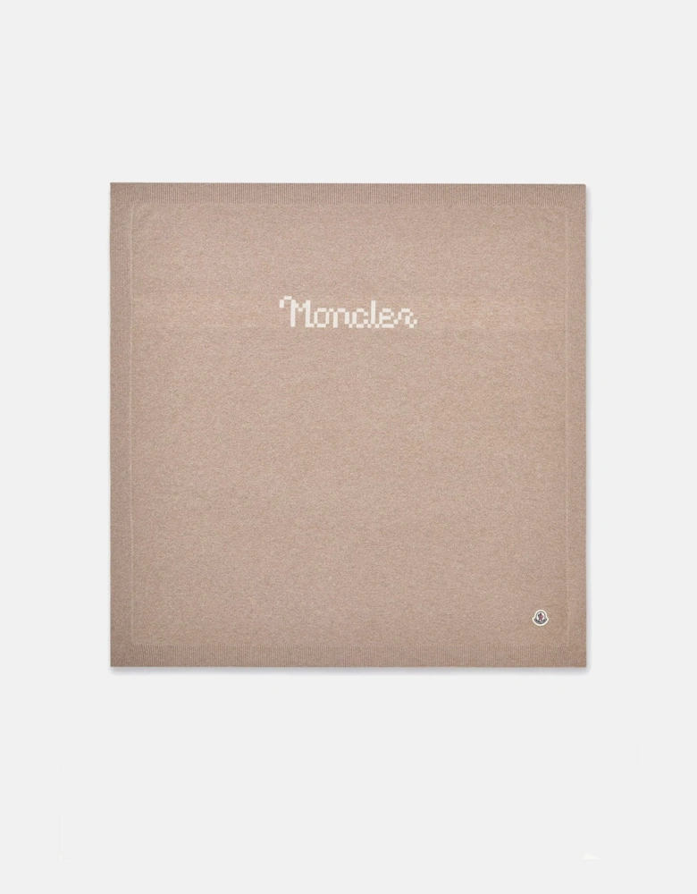 Kids Branded Blanket Beige