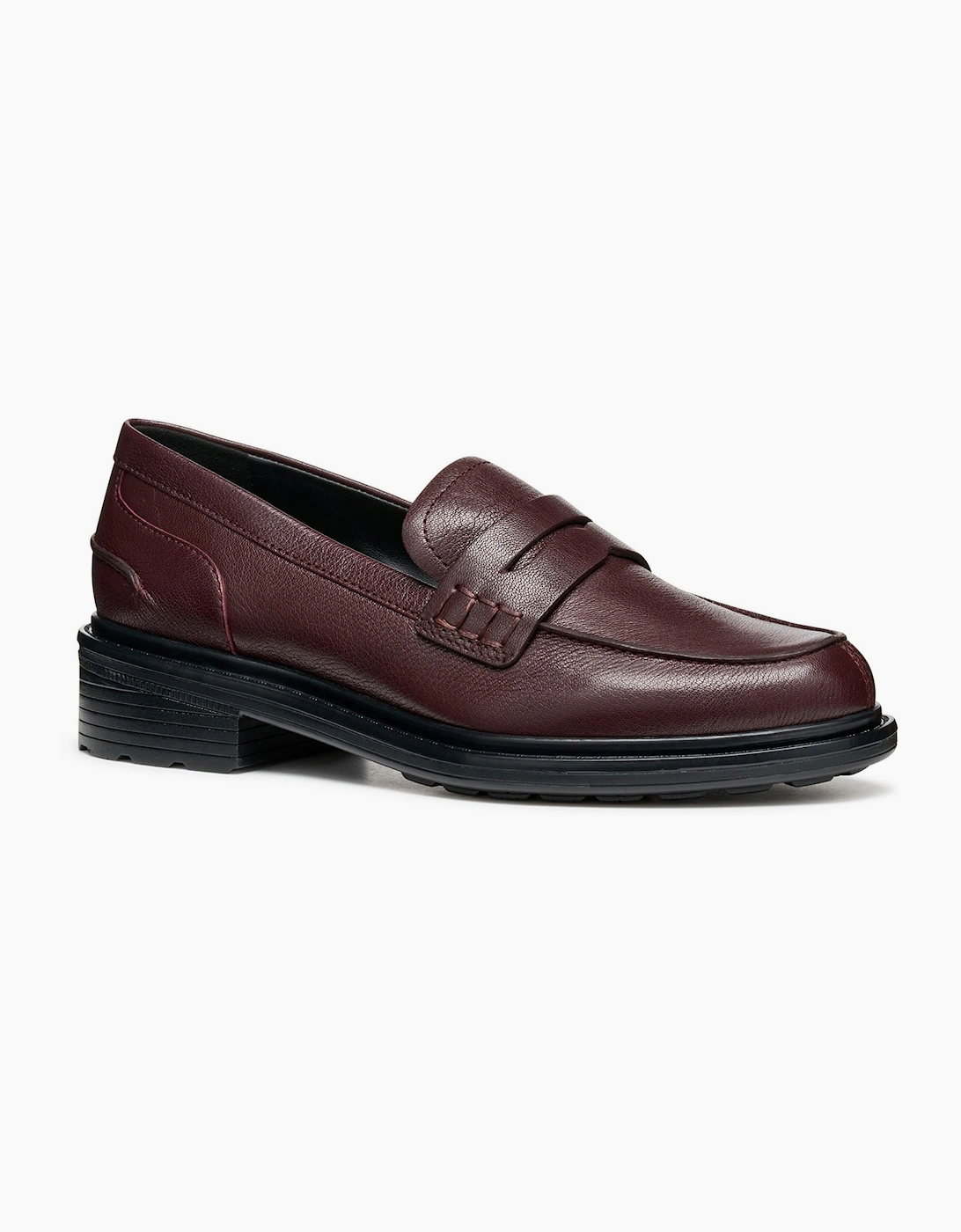 Geox D Walk Pleasure F Leather Women's Wine Moccasins Shoes, 6 of 5