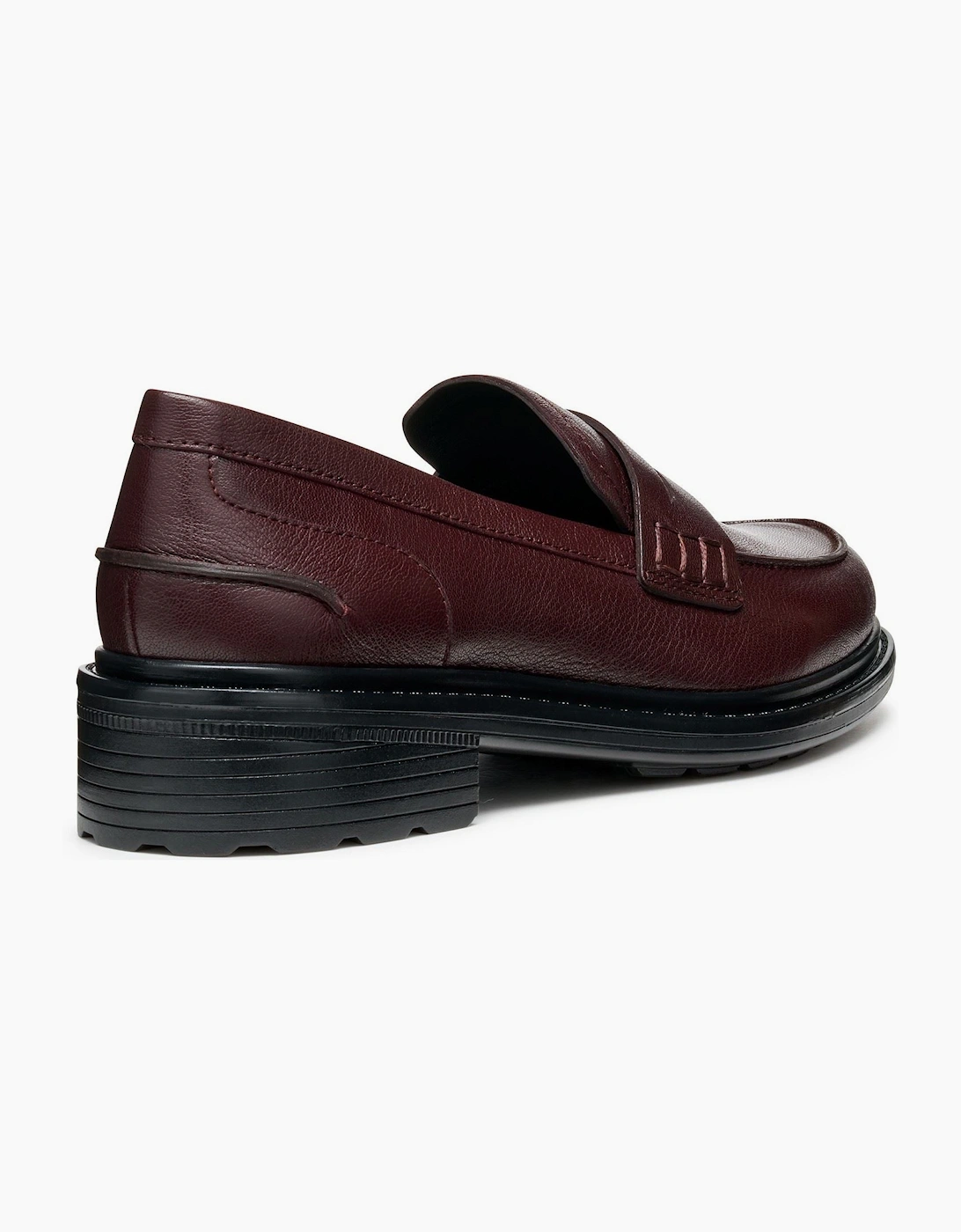 Geox D Walk Pleasure F Leather Women's Wine Moccasins Shoes