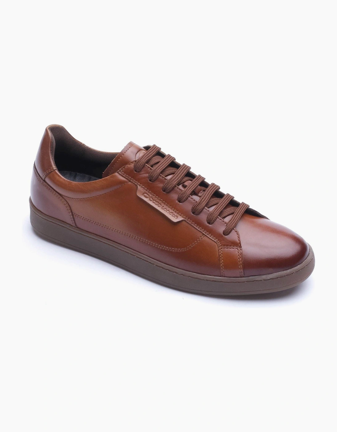 Base Men's Brown London Zammo Leather Tan Trainers - Size 11