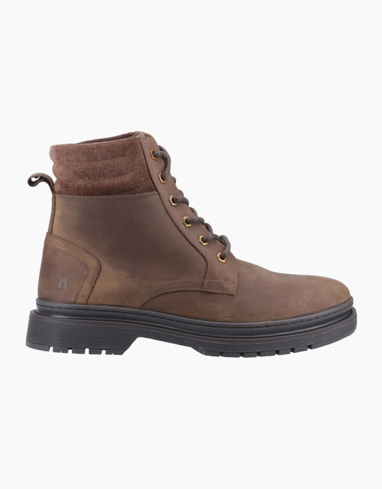 Hush Puppies Jarrod Leather Men's Brown Ankle Boots