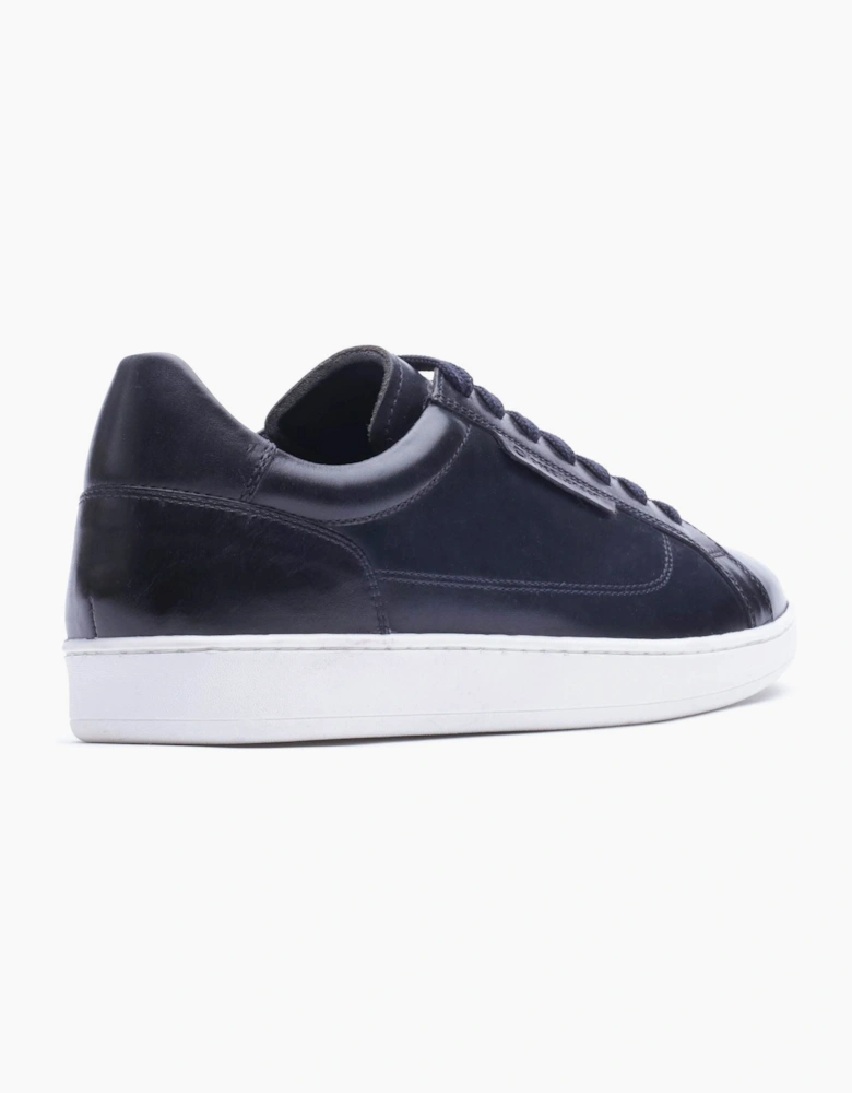 Base London Zammo Leather Men's NAVY Trainers