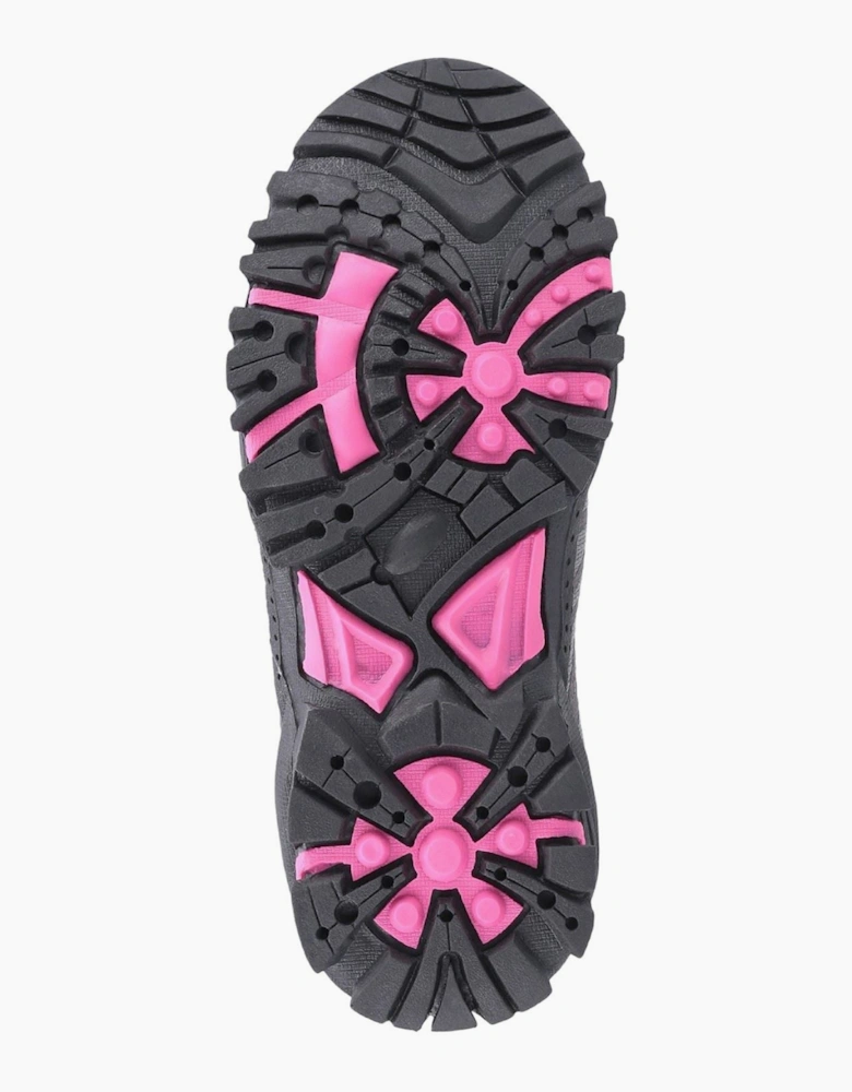 Cotswold Littledean Nylon Girl's Pink/Grey Hiking Boots