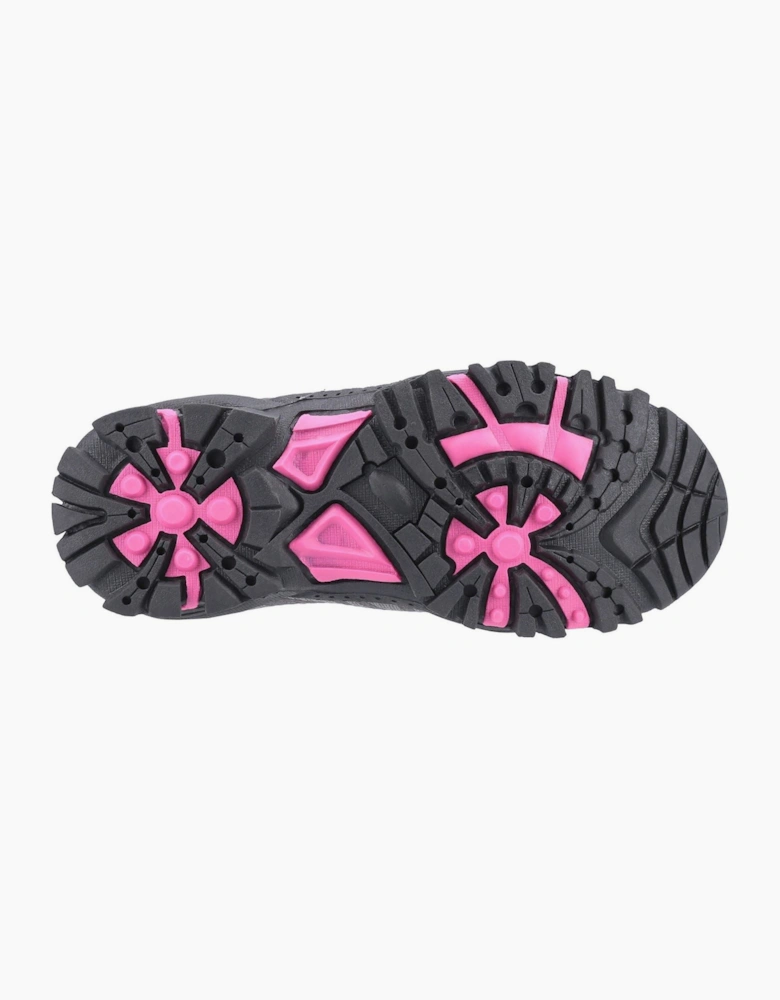 Cotswold Littledean Nylon Girl's Pink/Grey Hiking Boots